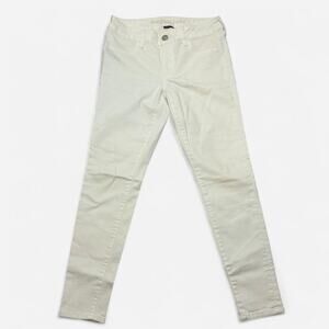 American Eagle Super Stretch White Skinny Jeans Women’s Size 4 Short